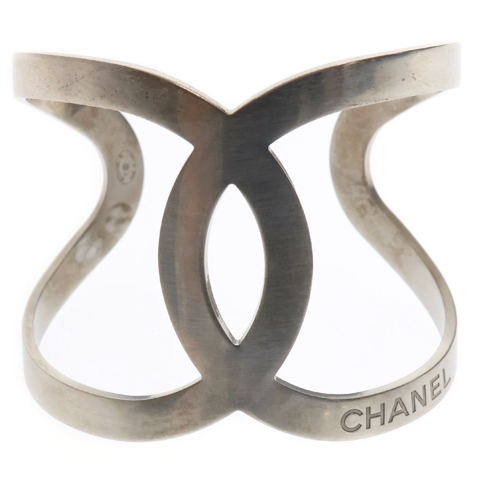 CHANEL⭐️ココアイコン ロゴ シルバー オープンバングル ブレスレット CHANEL (シャネル) ココマーク オープンバングル シルバー