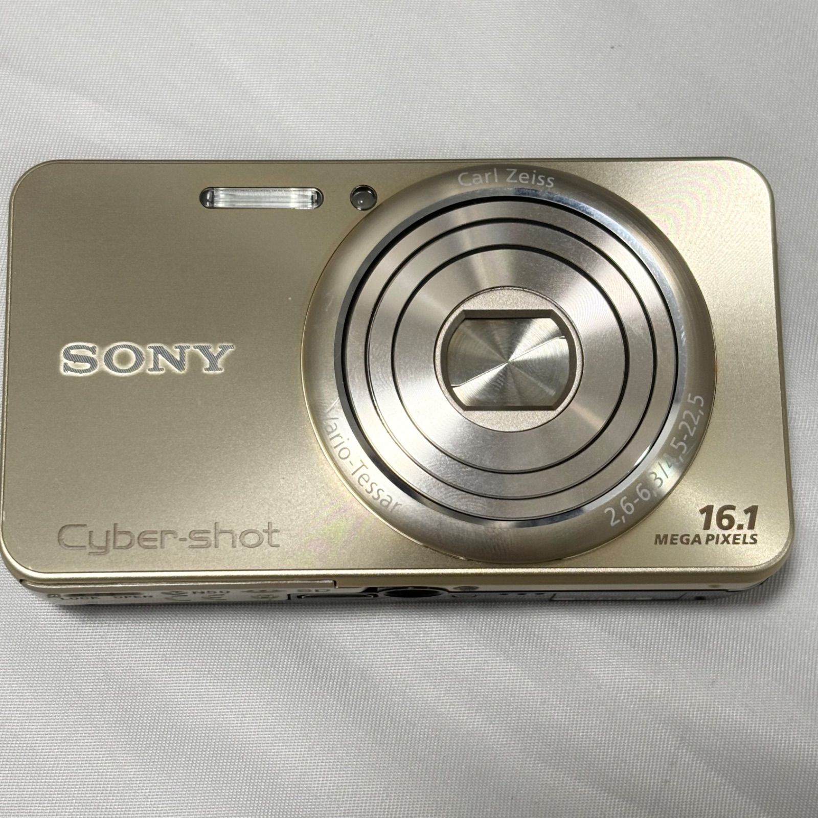 SONY ソニー Cyber Shot サイバーショット DSC W 570 ゴールド コンパクトデジタルカメラ デジカメ 撮影 写真 動作未 品 品扱い バッテリーパックなし