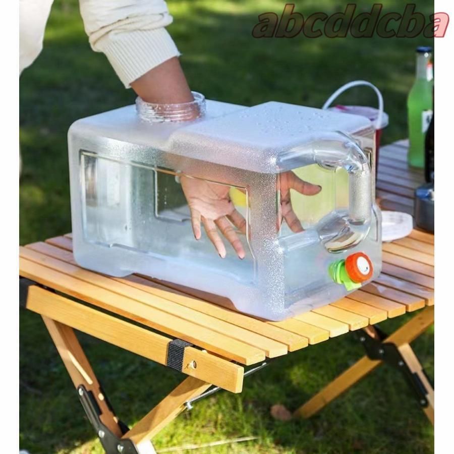  ウォータータンク 水タンク ポリタンクPC安全素材 貯水タンク コック付き アウトドア水タンク 旅行 登山 スポーツ アウトドア用水タンク 蛇 ポット型浄水器 浄水器 整水器