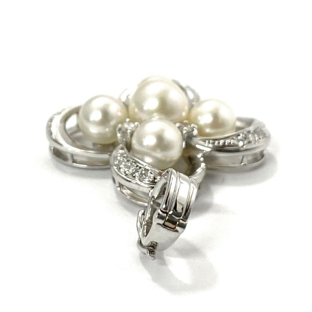 MIKIMOTO】K18 パール 7-8mm ペンダントトップ 総重量約11.1g 花
