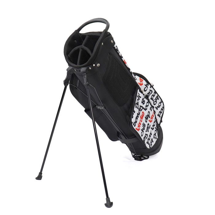 LoudMouth キャディバッグ ブラック/ホワイト 9型 9インチ キャディ