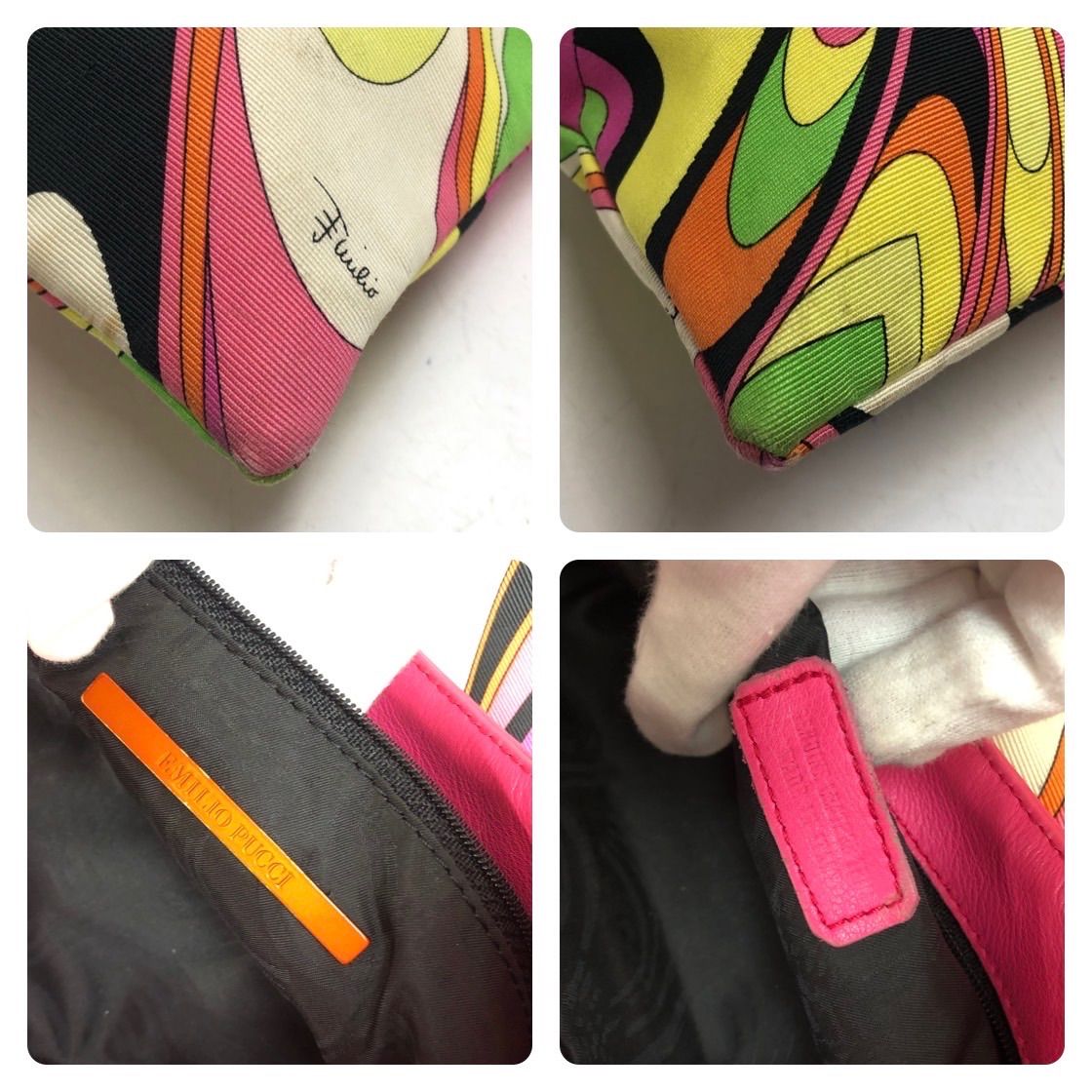 h*a様 EMILIO PUCCI クラッチバッグ グラフィックプリント保存袋箱 EMILIO PUCCI エミリオプッチ クラッチバッグ ハンドバッグ 保存