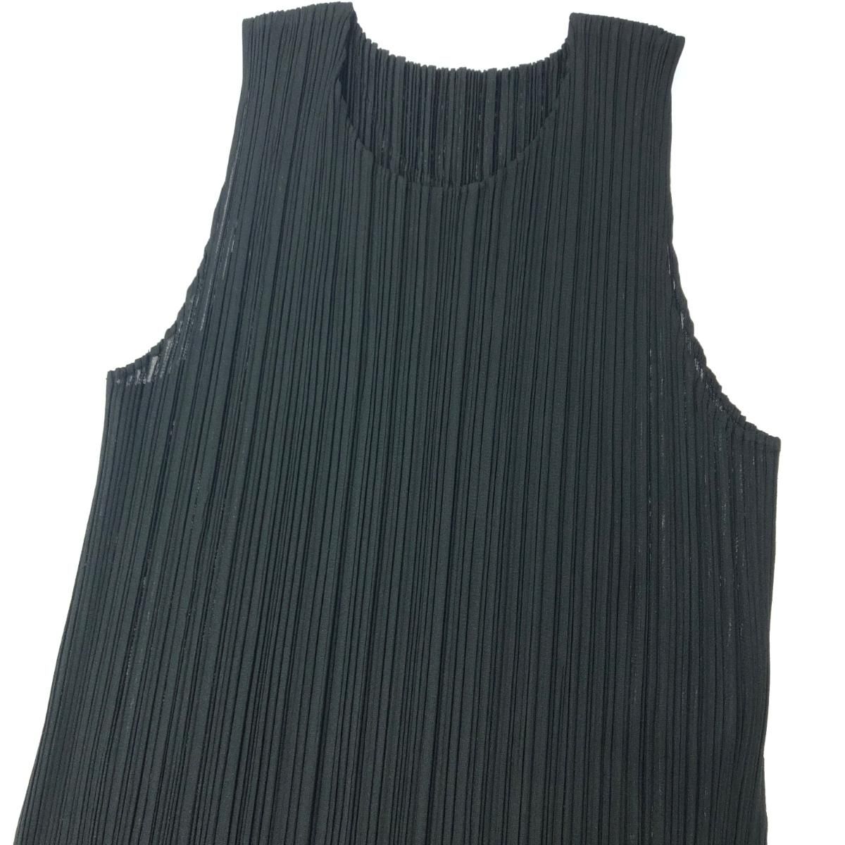 PLEATS PLEASE プリーツノースリーブワンピース サイズ4 PLEATS PLEASE プリーツプリーズPLEATS PLEASE インサイドアウト