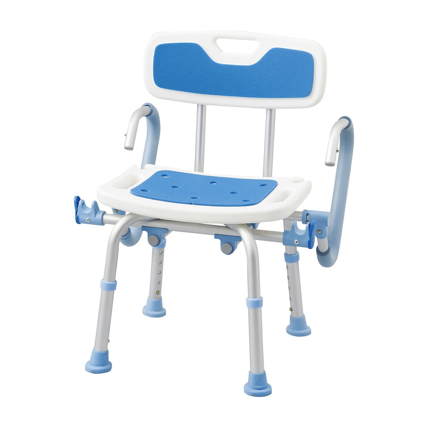  マツヨシ肘掛跳ね上げ式シャワーベンチ シャワーチェア 24-7886-00 マツヨシ 松吉医科器械 MY-1250 5061 P 介護用風呂椅子 入浴用品