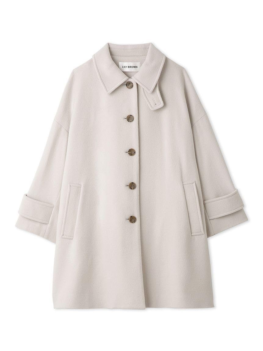 Size 0_Color IVR リリーブラウン リサイクルウールステン コート LWFC234251 レディース IVR