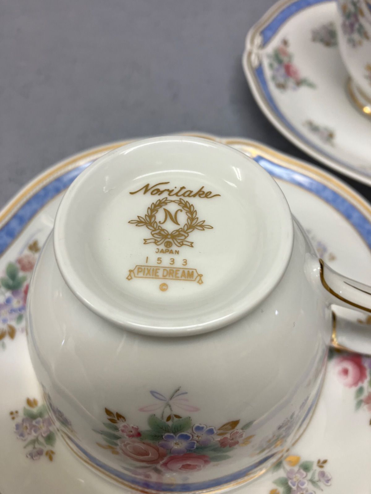 Noritake ノリタケ PIXIE DREAM ピクシードリーム カップ&ソーサー 2客