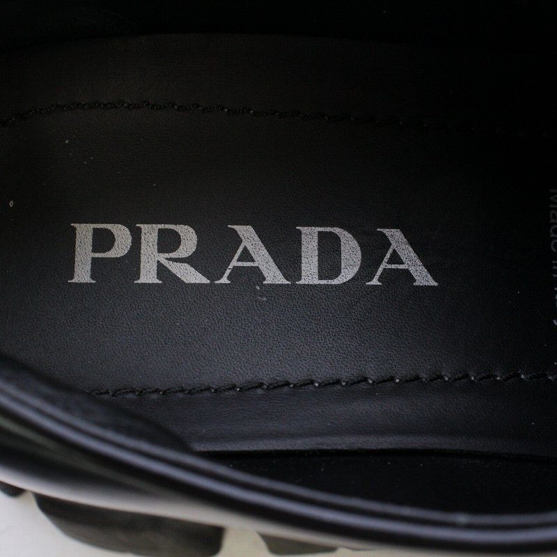プラダ PRADA プラダ モノリス ブラッシュドレザー ローファー