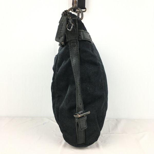 美品★エルメネジルド ゼニア ショルダーバッグ 黒ブラック メッセンジャー EZ BY ZEGNA/エルメネジルド ゼニア☆ショルダーバッグ【黒