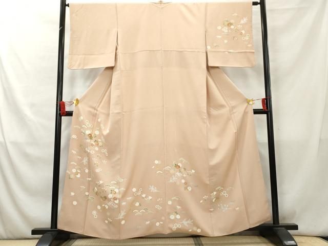 平和屋着物▽訪問着 吉祥松竹梅文 金彩 正絹 逸品 AAAZ2714cs