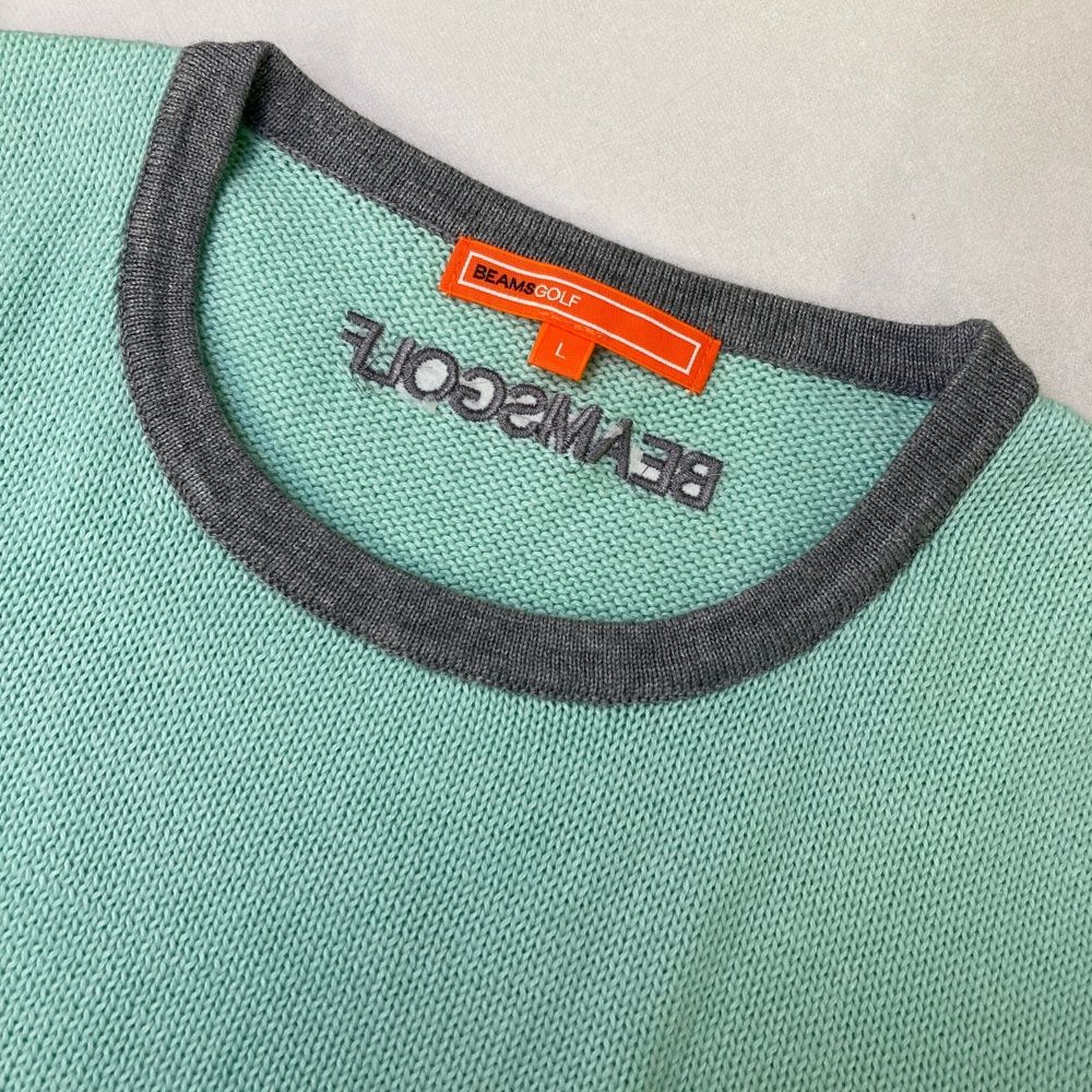 BEAMS GOLF ビームスゴルフ ポリエステル ニットベスト グリーン S