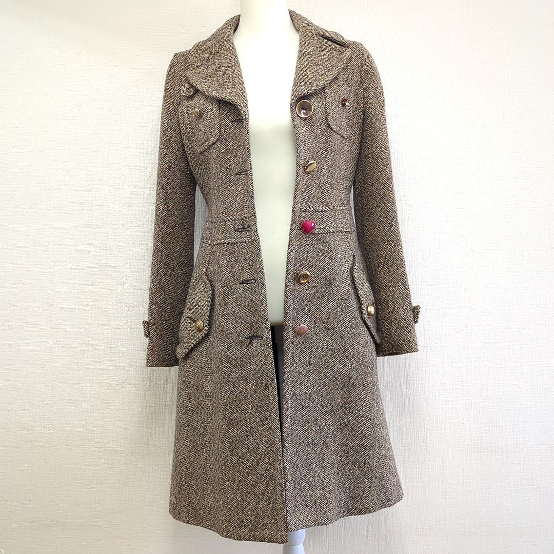 MOSCHINO モスキーノ イタリア製ウール ロングコート