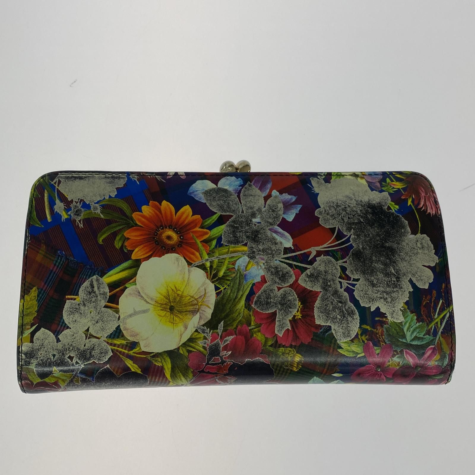 Vivienne Westwood ヴィヴィアン 花柄がま口長財布マルチカラー Vivienne Westwood ヴィヴィアンウエストウッド 花柄 がま口長