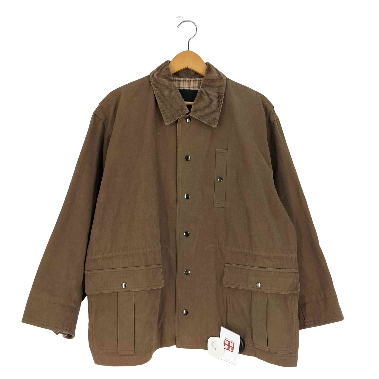 NIGEL CABOURN コーデュロイ カバーオール サイズ3 中綿　黒 NIGEL CABOURN コーデュロイ カバーオール サイズ3 中綿 黒 NIGEL
