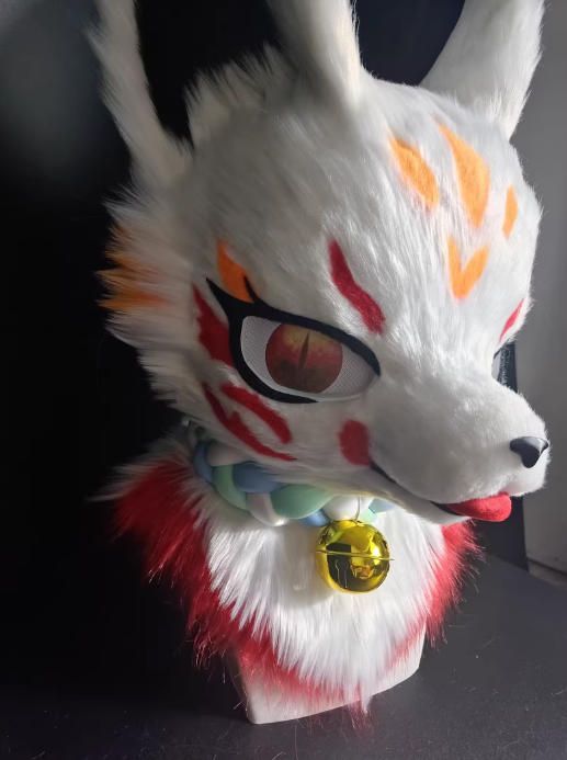 着ぐるみヘッド キツネ NO.347 赤 全頭ヘッド ケモノ ファースーツ ぬいぐるみ コスプレ コスチューム kigurumi 一点物