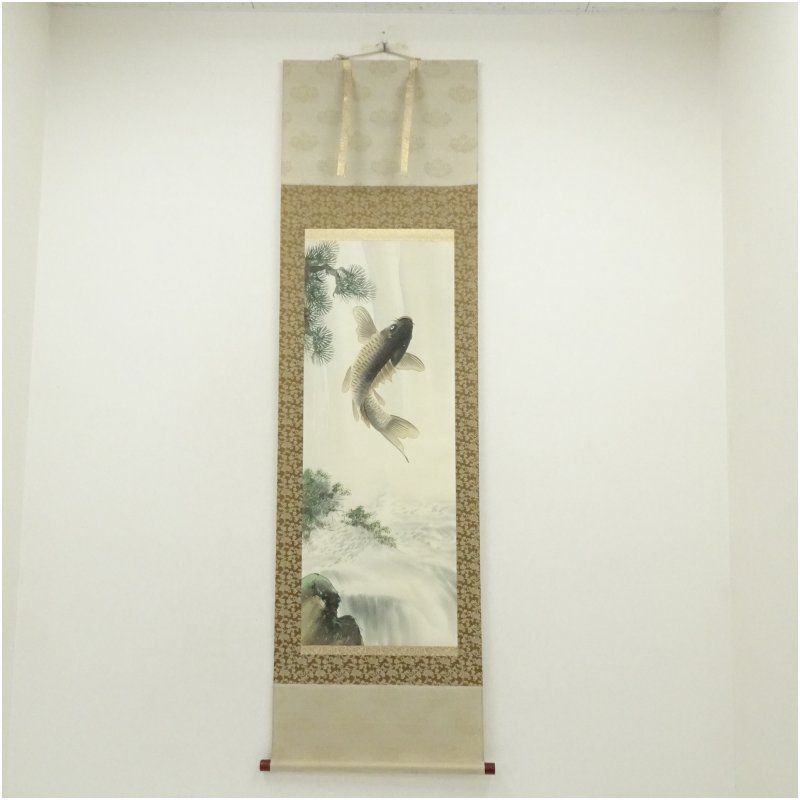 大徳寺逢春寺 法谷文雅 喫茶去 共箱 掛軸 茶掛 茶道具 O-64