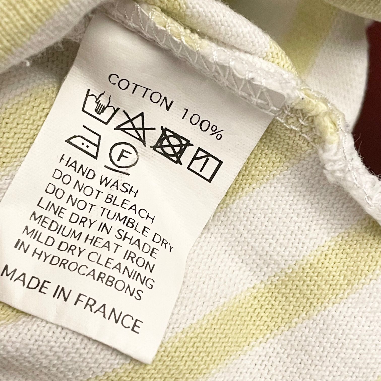 メンズ MADE IN FRANCE製 ORCIVAL ボーダー柄バスクシャツ ホワイト