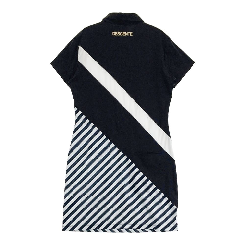 サイズ：L DESCENTE GOLF デサントゴルフ 半袖ワンピース 総柄