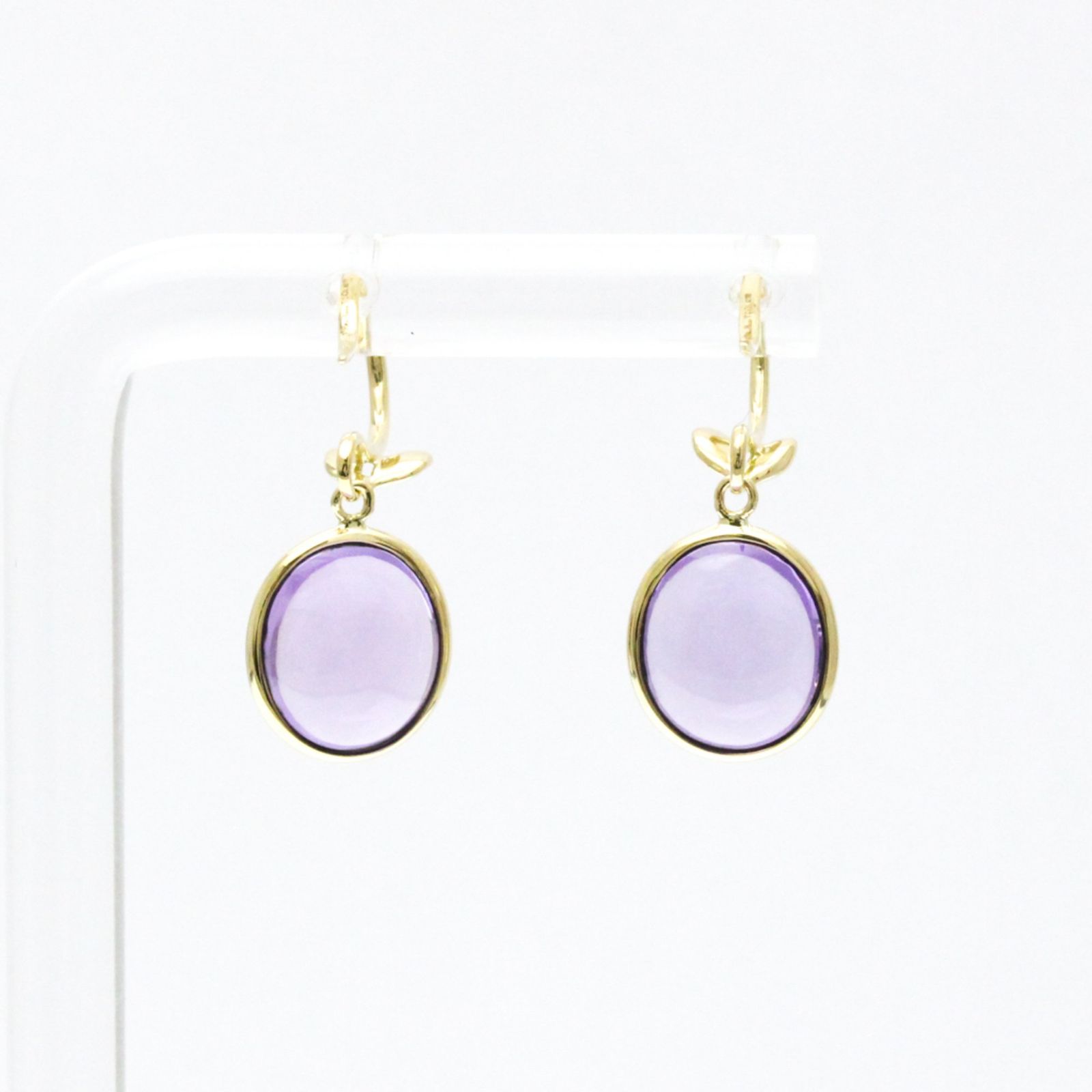 ティファニー(Tiffany) オリーブリーフ アメジスト ピアス アメジスト