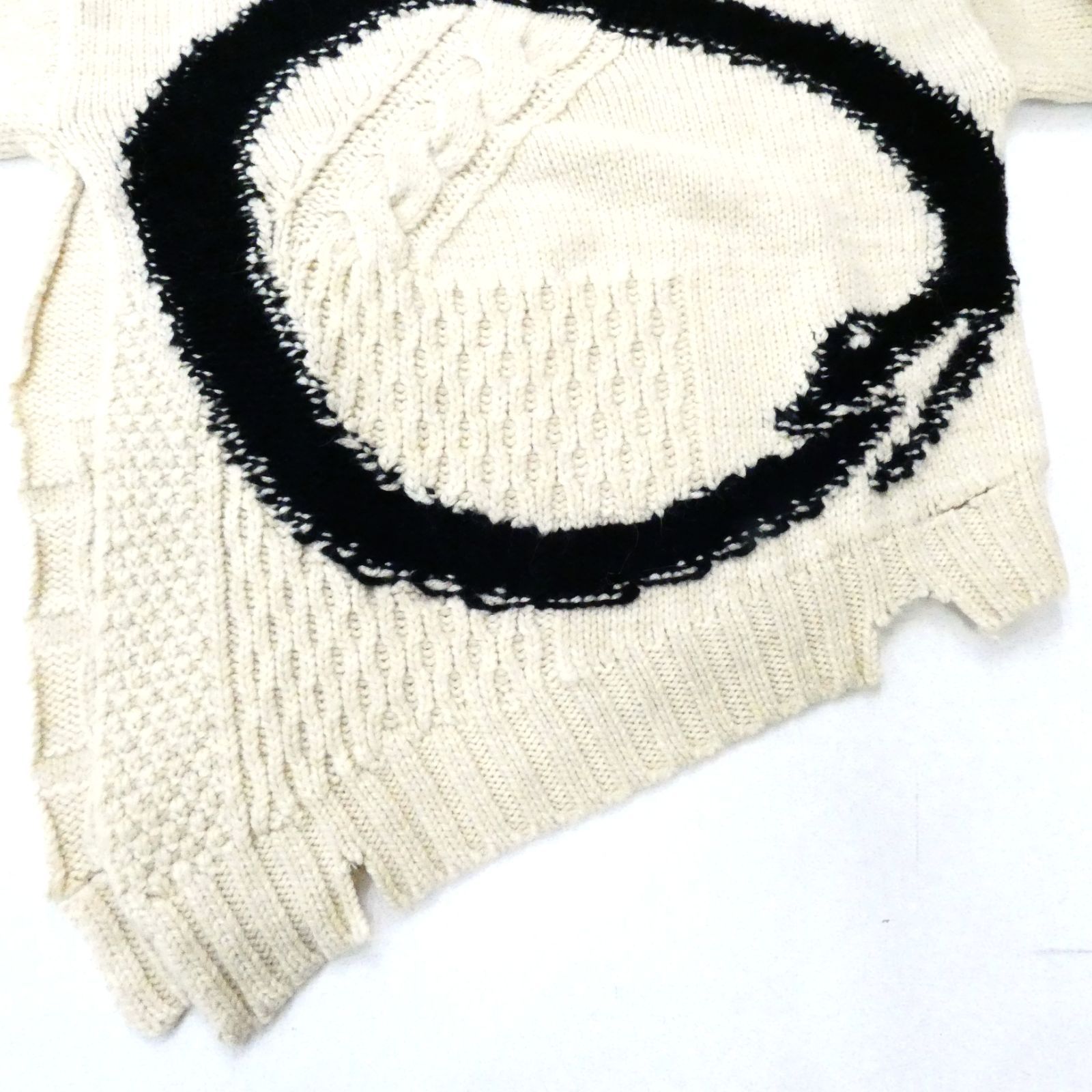 小牧店】MM6 メゾン・マルジェラ 22AW DISTRESSED KNIT SWEATER ディ 