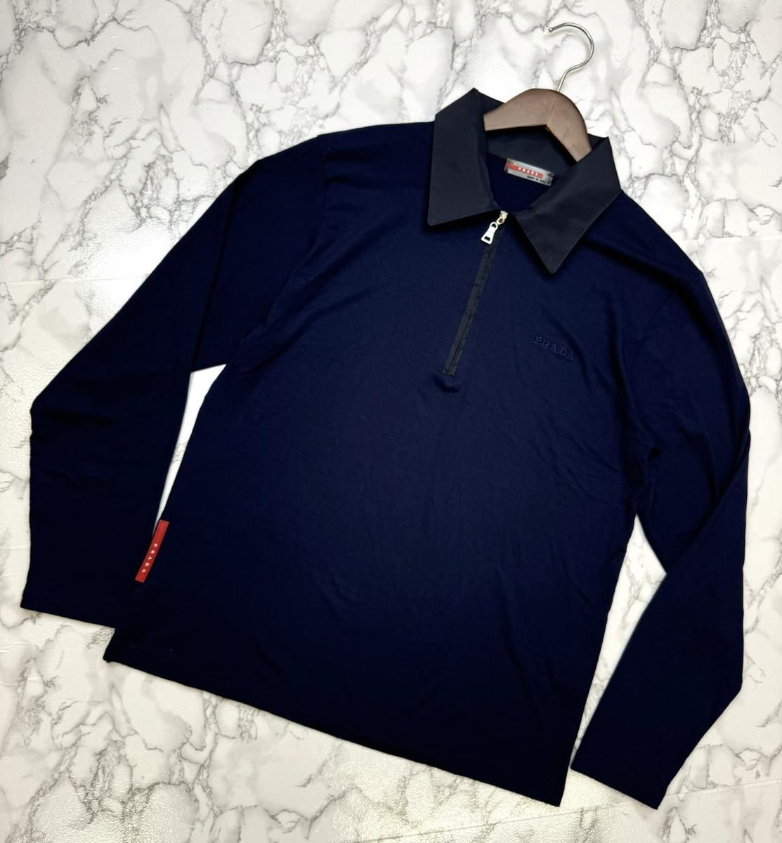 PRADA SPORTS ブラック ジッパーポロシャツ PRADA(プラダ) 