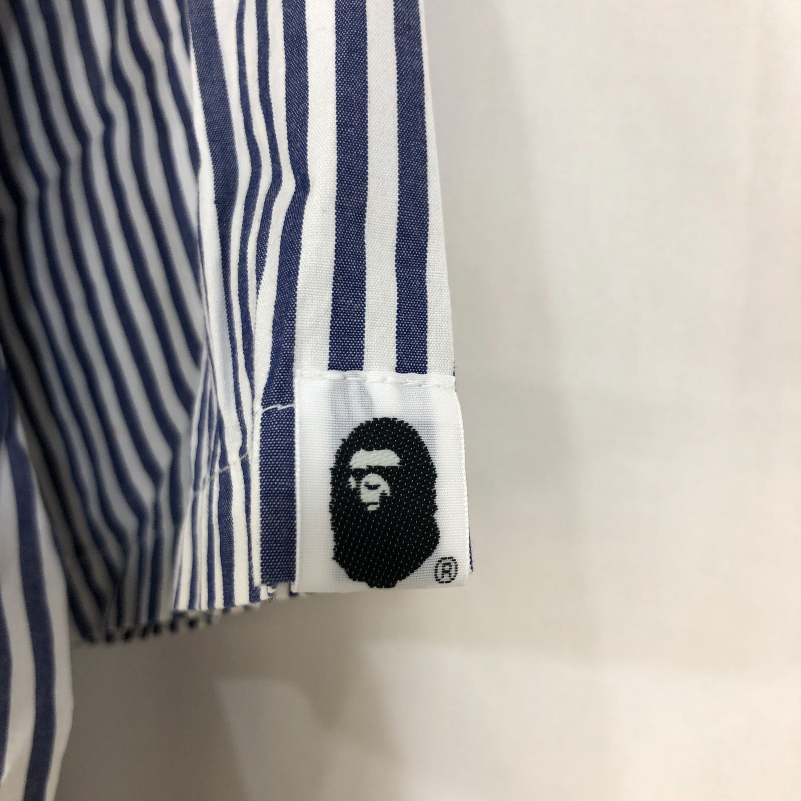 A BATHING APE アベイシングエイプ ストライプ 半袖シャツ