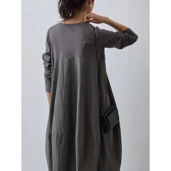 黒ワンピース ゆったり