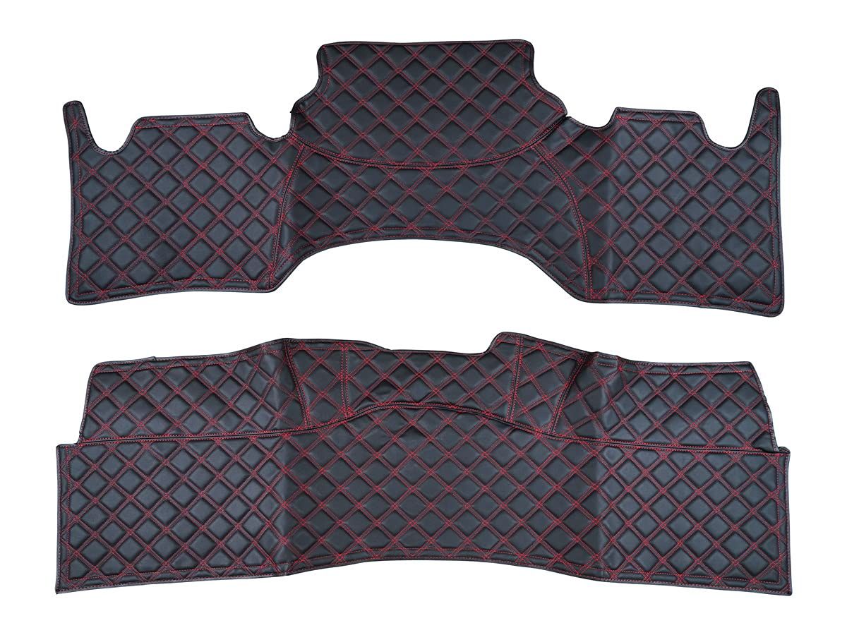 TRISTAR S ハイエース レジアスエース 200系 1型~8型 S-GL スーパーGL 標準ボディ用 デッキカバー エンジンルームカバー 前後セット レッドステッチ