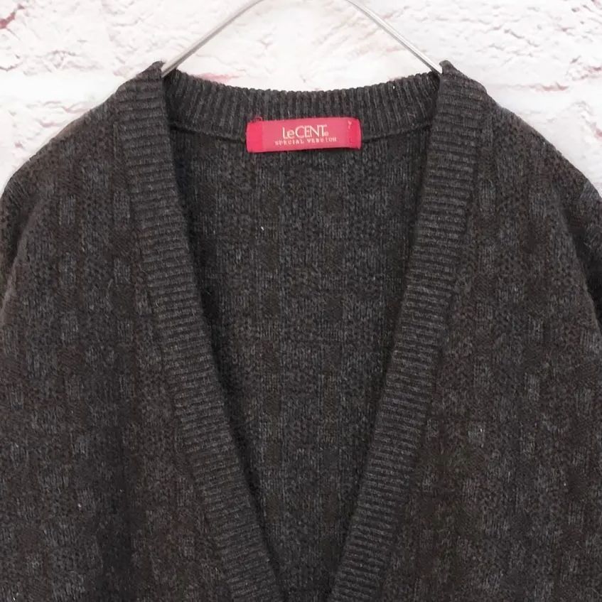 未使用 LeCENT 洗える カシミヤ100％ ニットカーディガン グレー M Amazon.co.jp: タグ付 lecent レセント カシミヤ 100% カーディガン