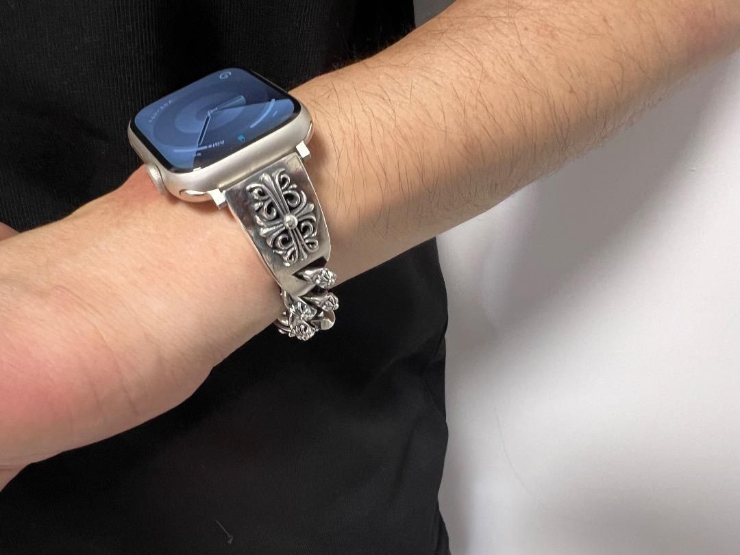 ⭐️JHLXKX　Apple Watch　ダブルフラワーベルト　16cm　刻印有