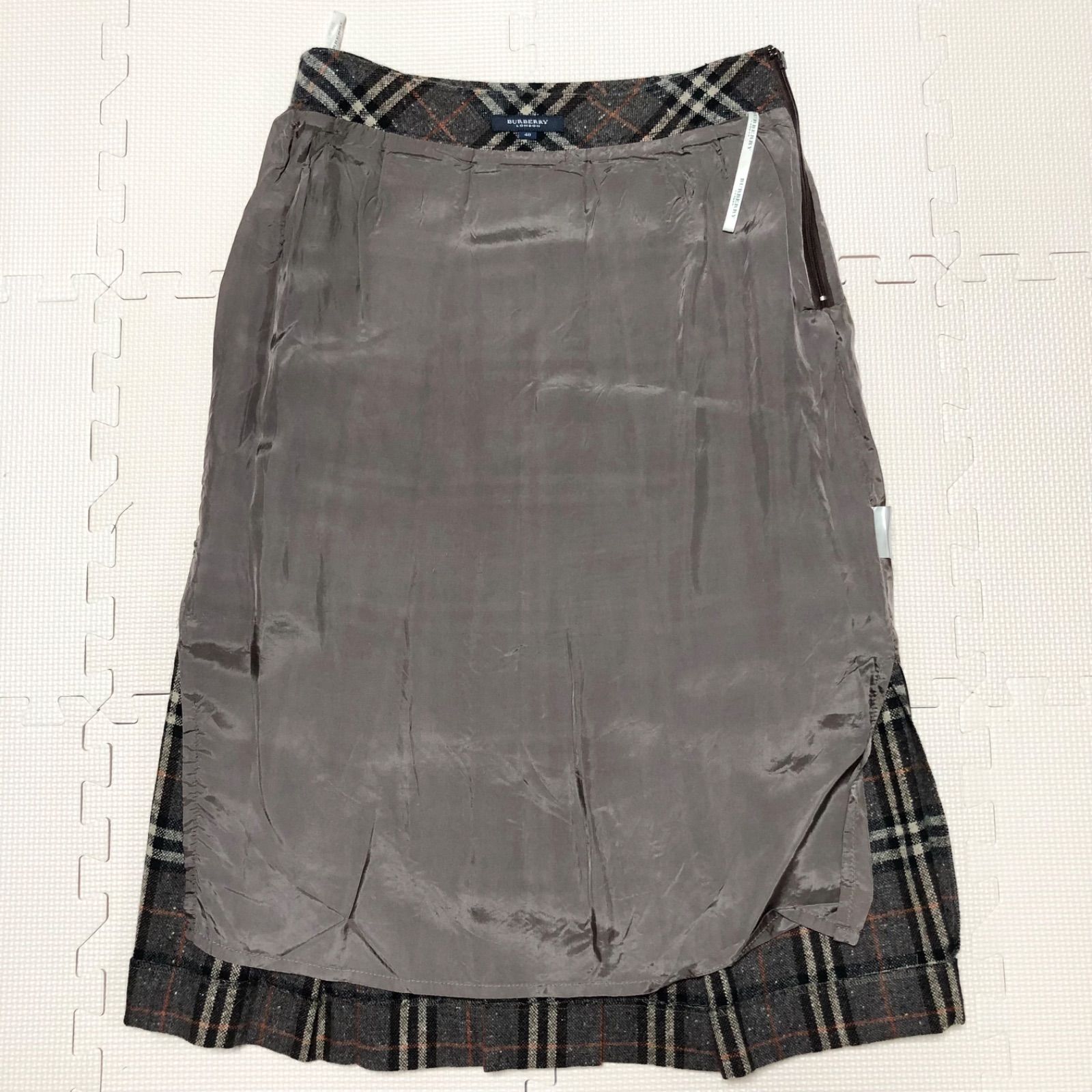 ✨BURBERRY バーバリー ノバチェック ウール スカート ✨ ノバチェック スカート ウール ベージュ マルチカラー
