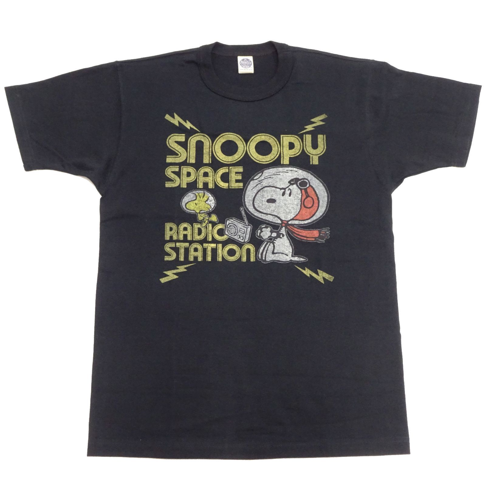 TMC2441 トイズマッコイ スヌーピー Tシャツ Toys McCoy SNOOPY TEE SPACE RADIO STATION 半袖Tシャツ ブラック 新品 アメカジショップ