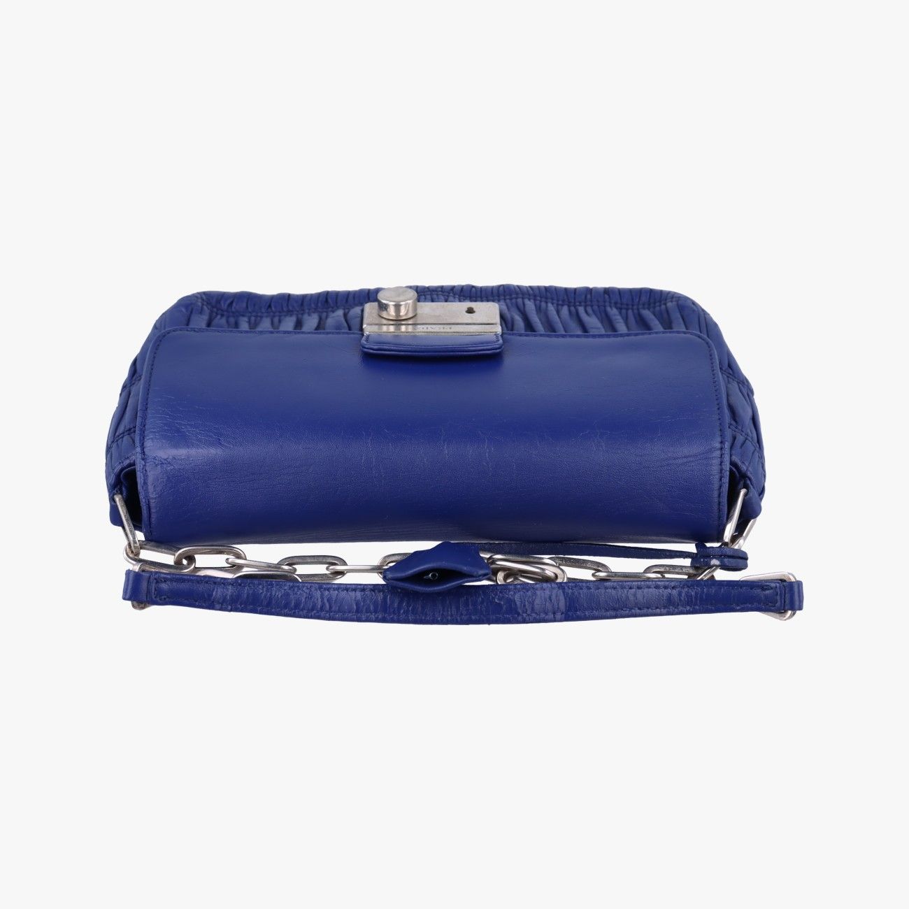 プラダPradaナッパゴーフルブルーレザー113