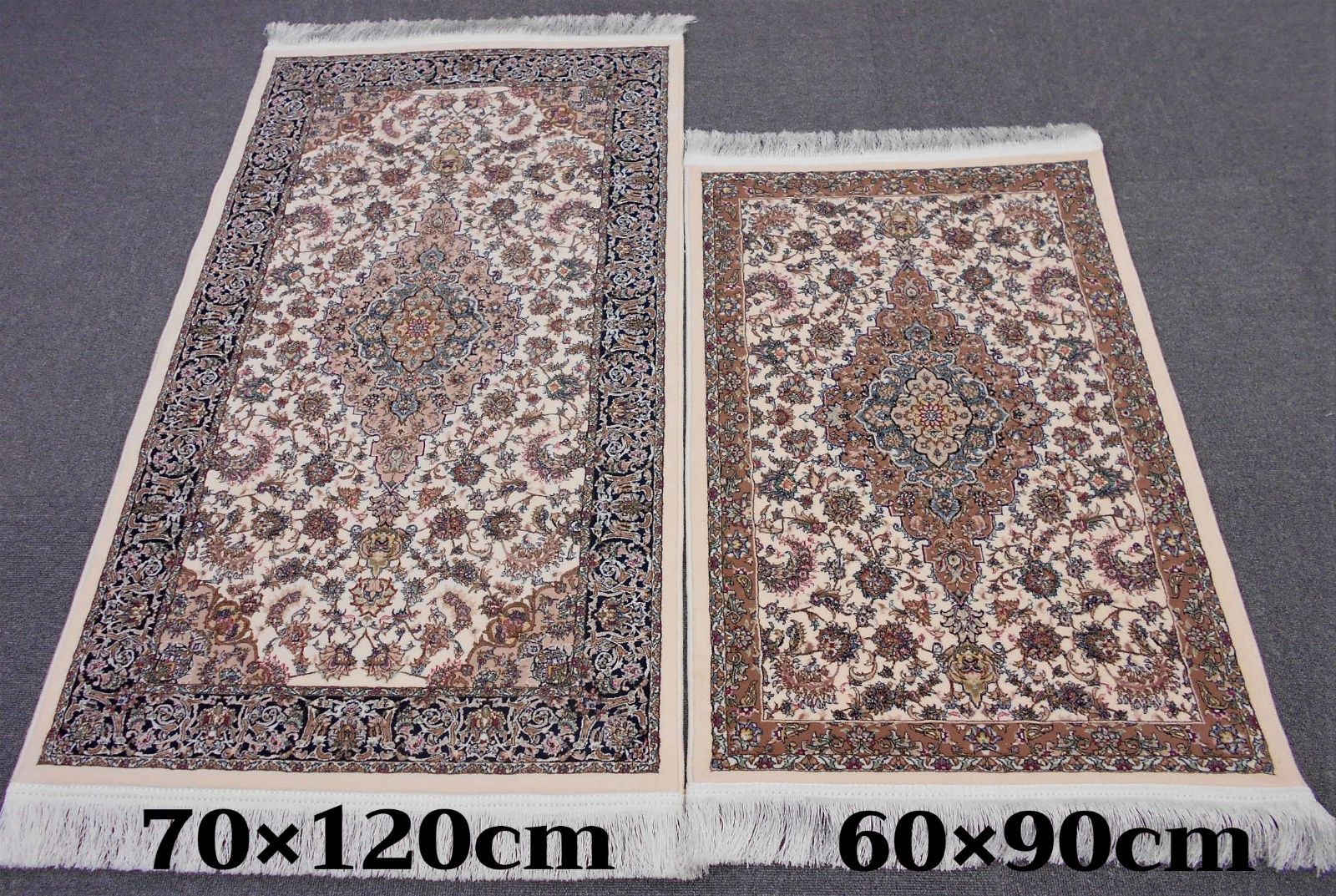 特価商品 高品質 高密度 輝く 多色織絨毯 本場イラン産70×120cm‐200961