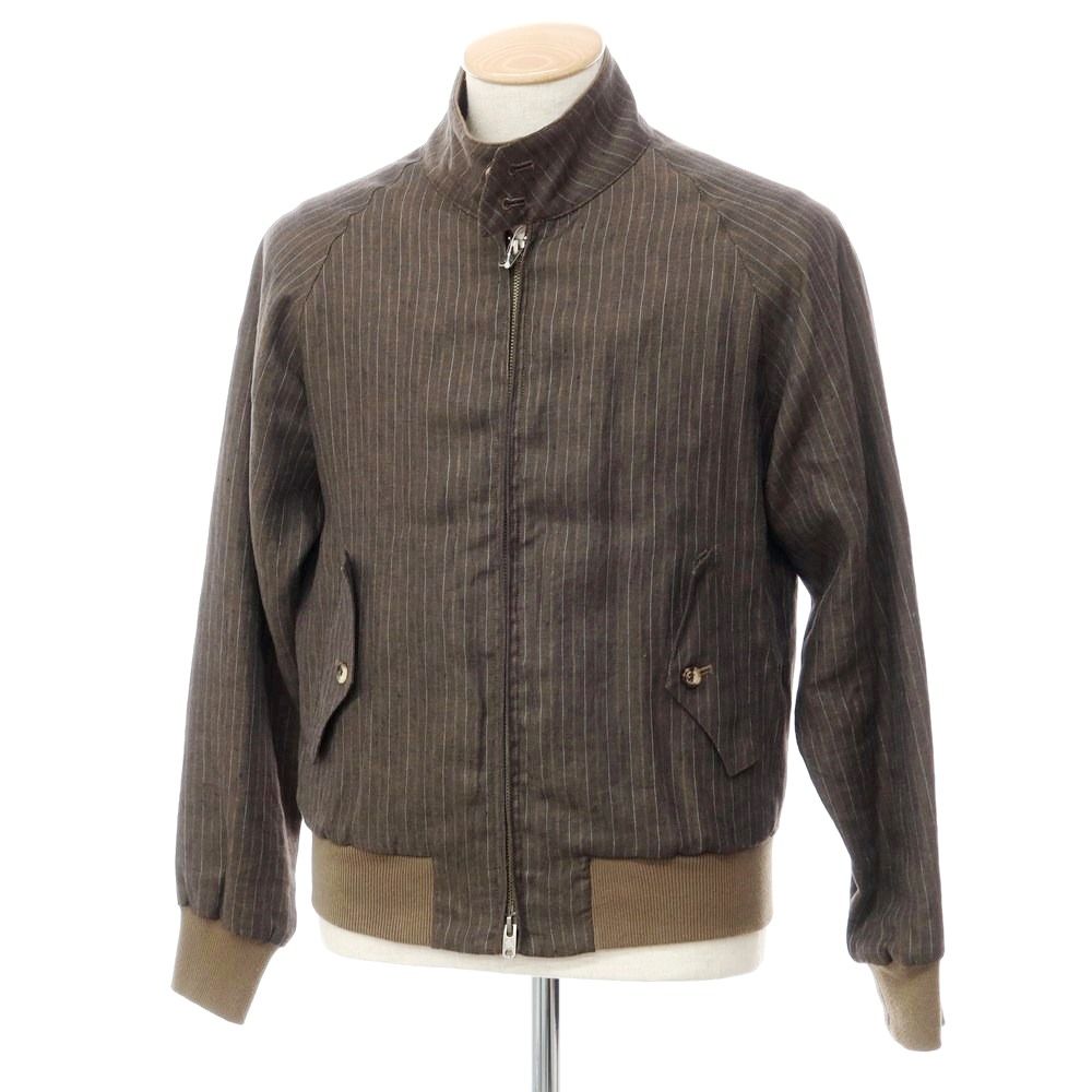 中古】バラクータ BARACUTA G9 リネン ストライプ スイングトップ  