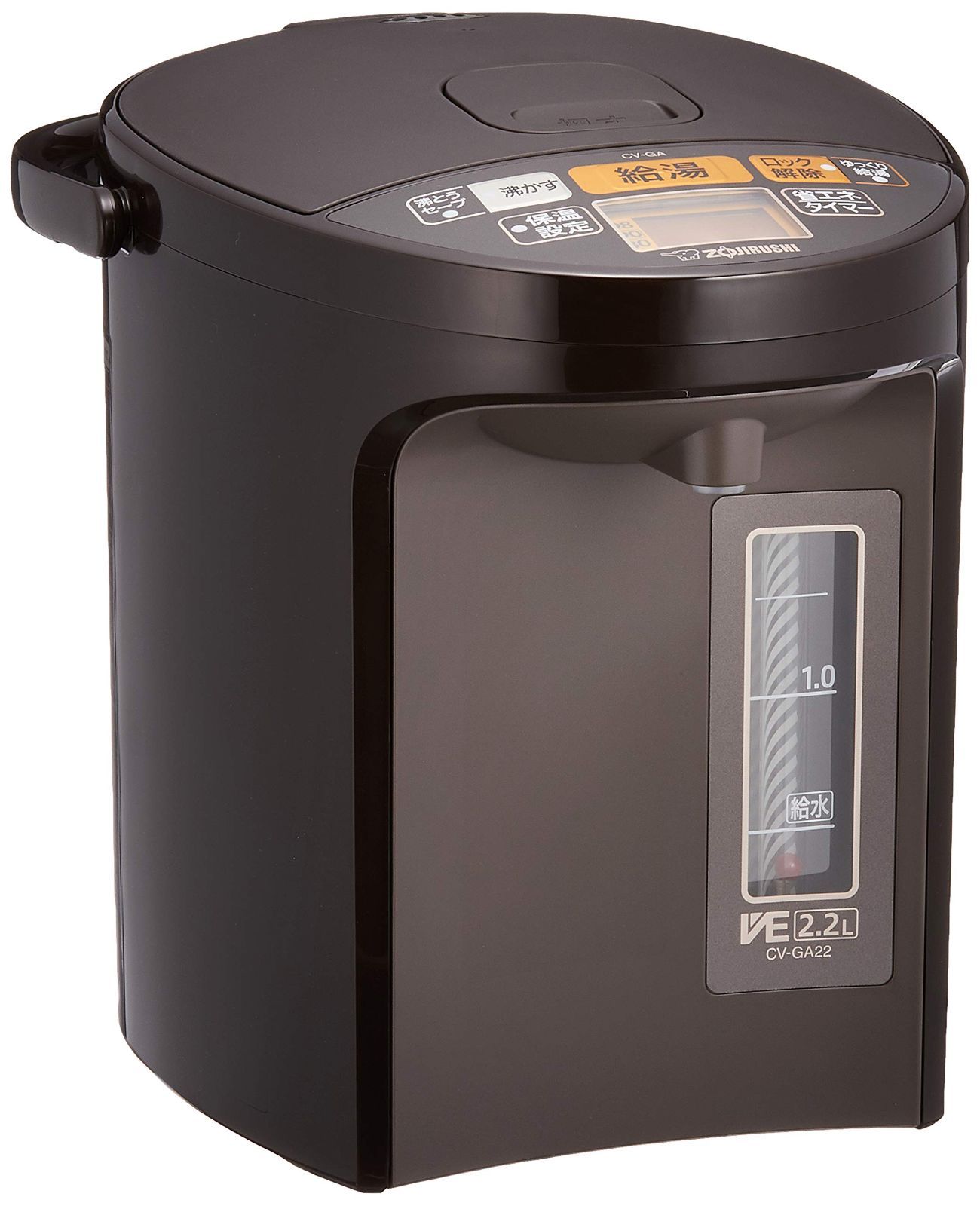 商品 象印マホービン 電気ポット 2.2L 優湯生 省エネタイプ VE電気まほうびん 5段階温度設定 ブラウン CV-GA22-TA