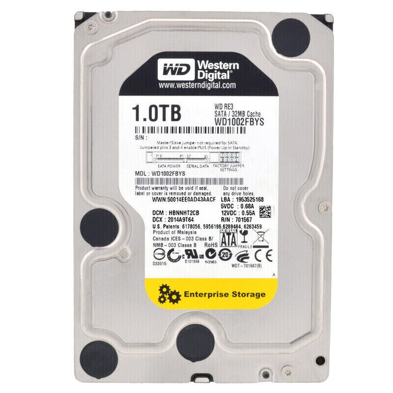 Western Digital ブラック 1TB Re3 WD1002FBYS SATA II 32MB 7200RPM 3.5 インチ