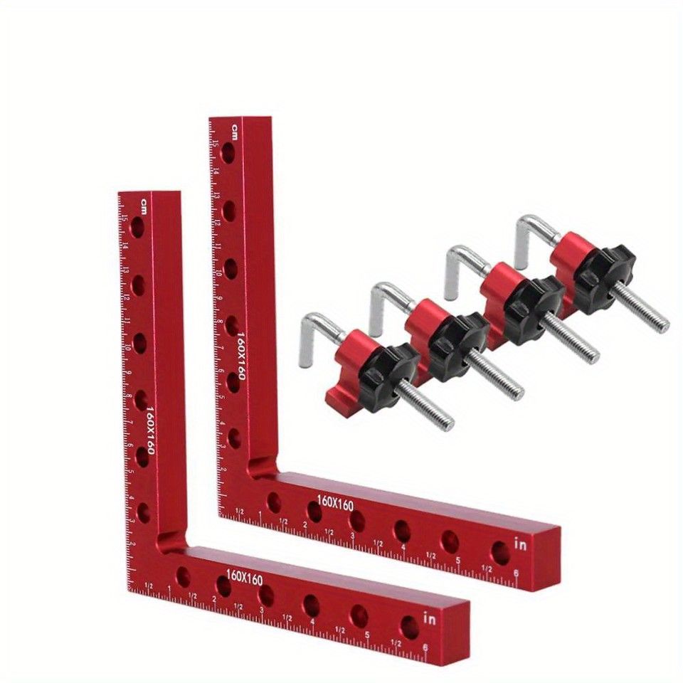 木工用90度L型直角クランプ 位置決め 固定補助器具 160mm 4個セット HRDEVELOPMENT_JP