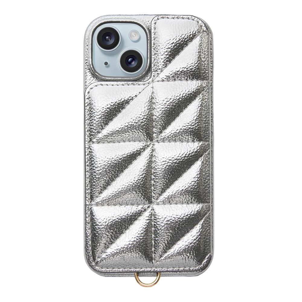 新品 【 UNiCASE 公式 】iPhone151413対応 背面 スマホケース手帳型 カード収納 [ トライアングル状もこもこデザインの 多機能 スマホケース ] 落下防止 ミラー付きスマホケース iPhone ケース [ ユニ