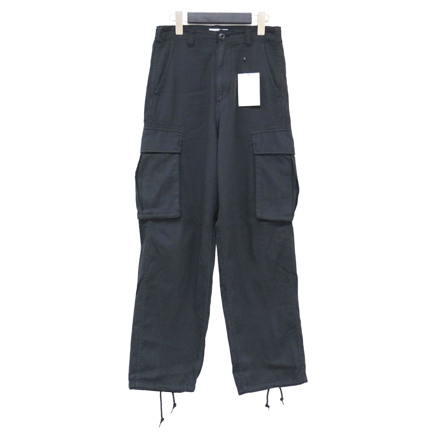 MACPHEE マカフィー パンツ ブラック 黒 サイズ:34(7号) / コットンピケ カーゴ パンツ / ミリタリーパンツ ファティーグパンツ ドローストリング コットン / ボトムス ズボン【レディース】【K4455】 新品】MACPHEE マカフィー パンツ ブラック 黒 サイズ:34(7号