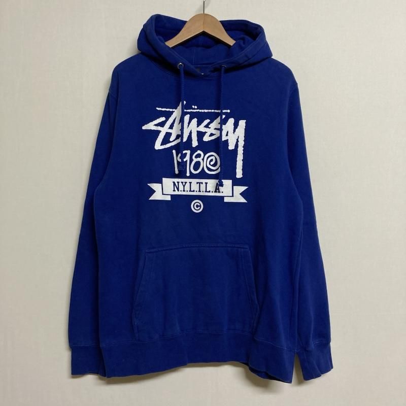 STUSSY ステューシー ロゴプリント 裏起毛 長袖 プルオーバー パーカー