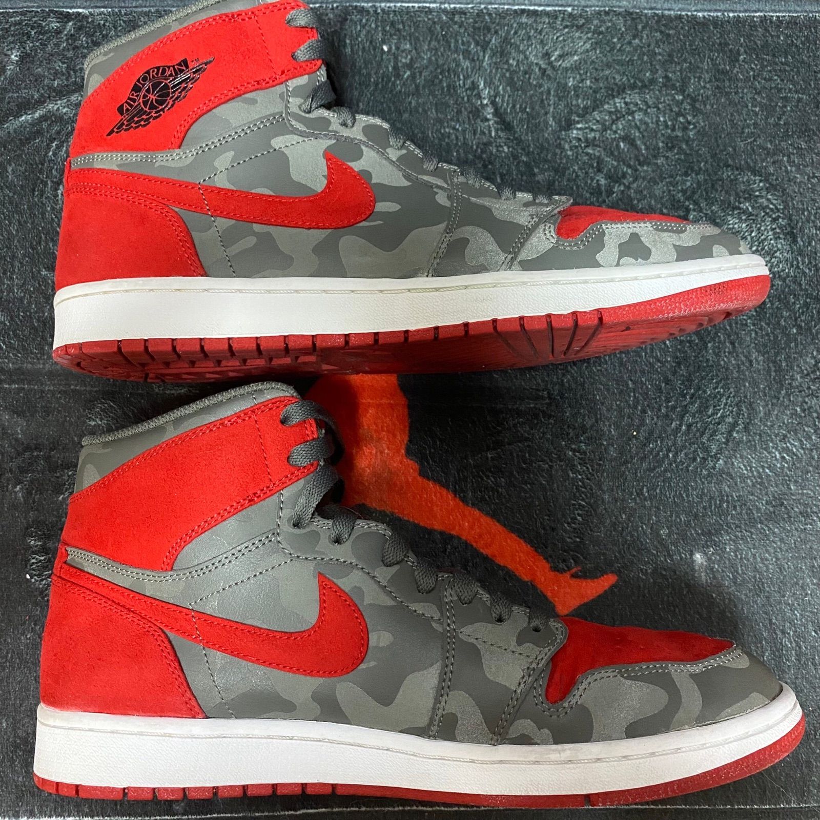 AIR JORDAN 1 RETRO HIGH CAMO 3M BRED - メルカリ