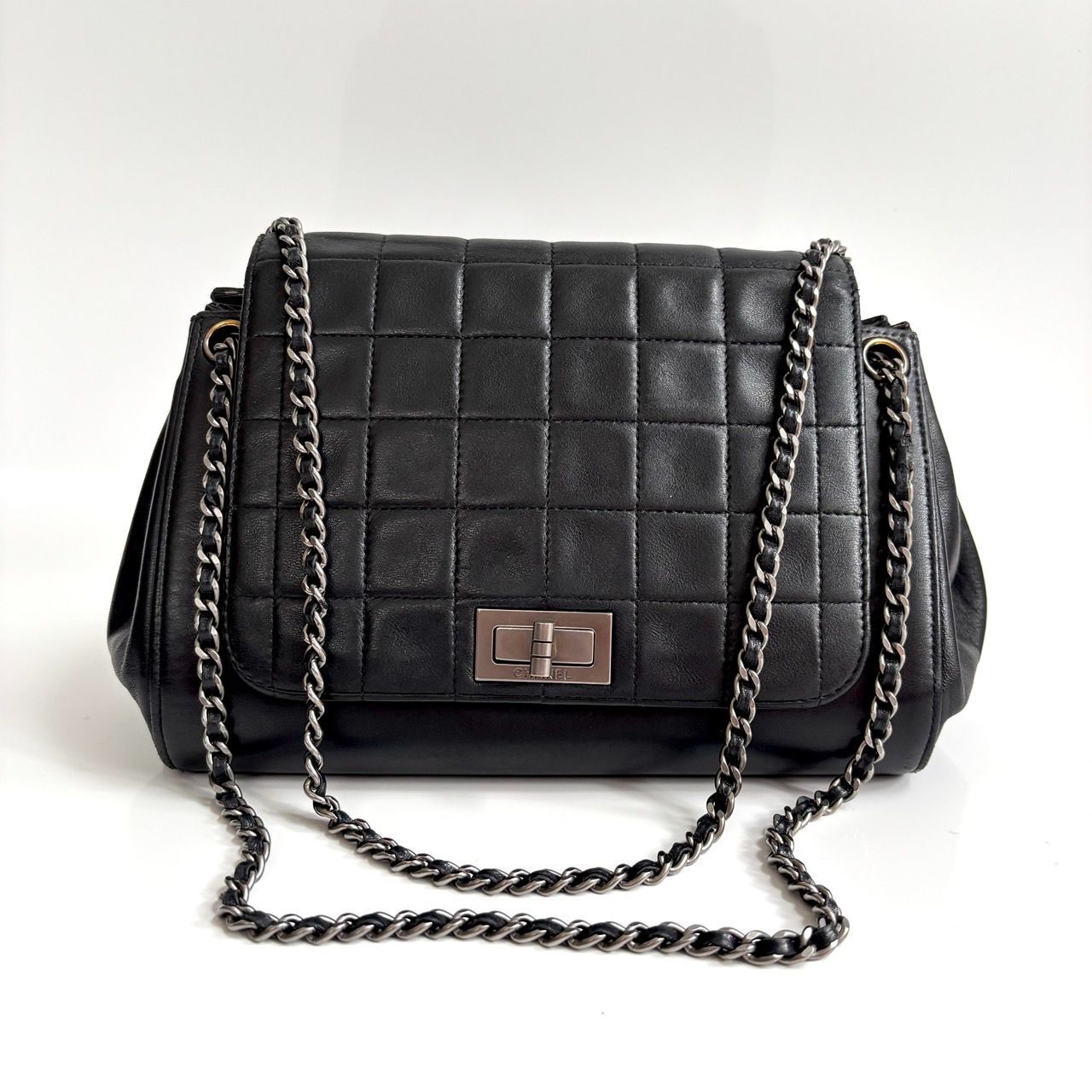 美品◎CHANEL シャネル 2.55 チェーン Wチェーン ショルダーバッグ
