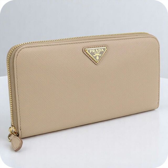 PRADA 長財布 レディース サフィアーノ ラウンドジップ