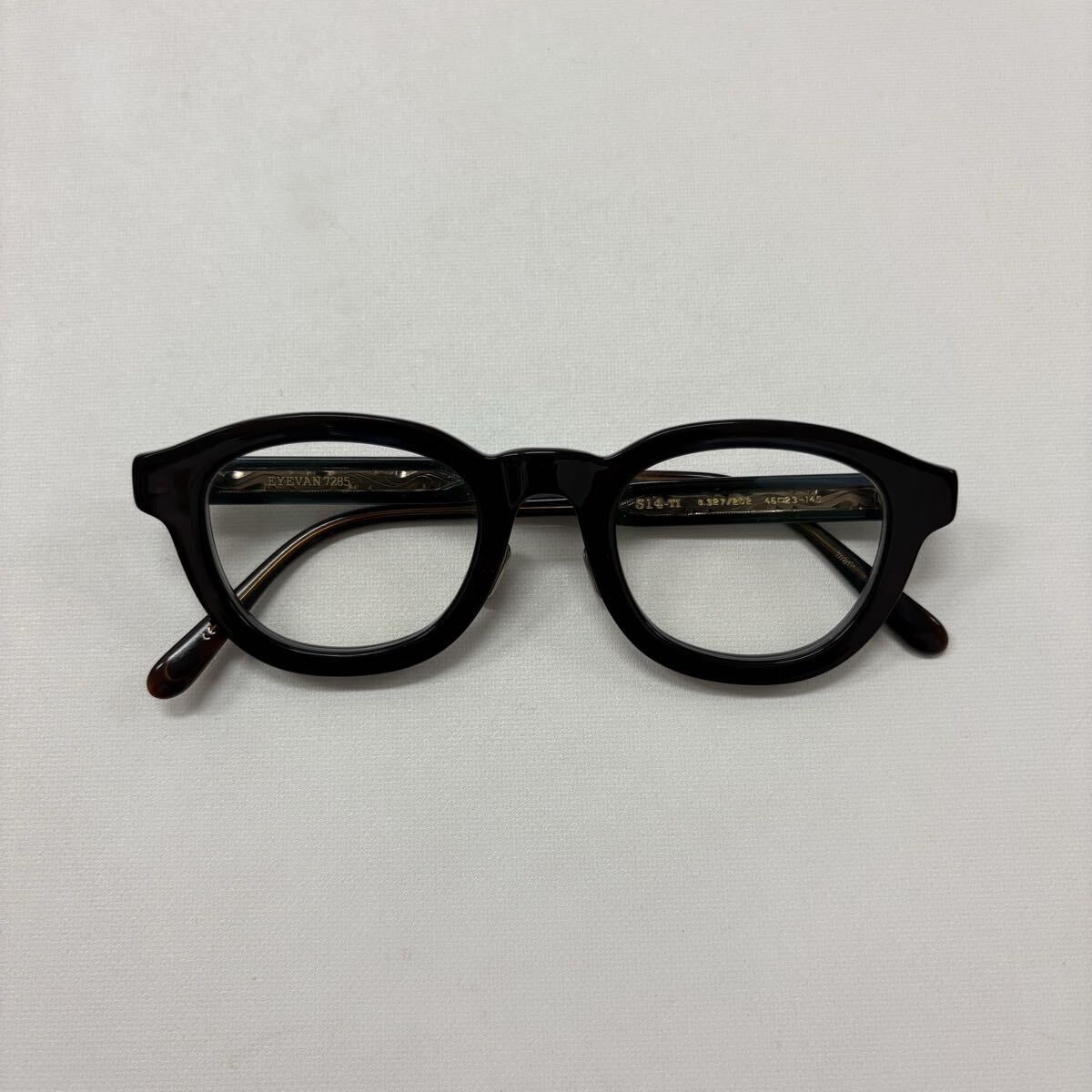 EYEVAN 7285 アイヴァン 314-TI C.327 202 ボストン 型 フレーム メガネ サイズ 45 23-145 710-0120