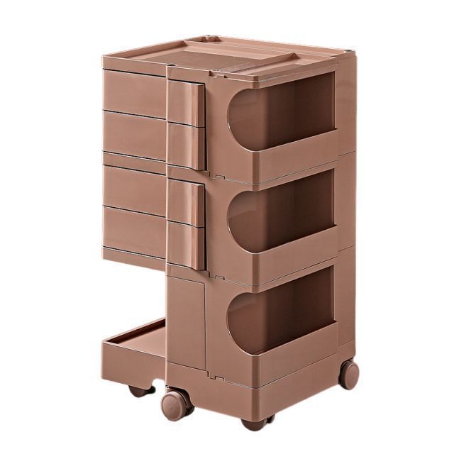 アートな 収納ボックス ストレージ カート式 キャスター付き 引き出し 多機能 便利 カラーバリエーション ピンク おしゃれ 便利 三段ボックス コンテナ 室内 キッチン 隙間収納