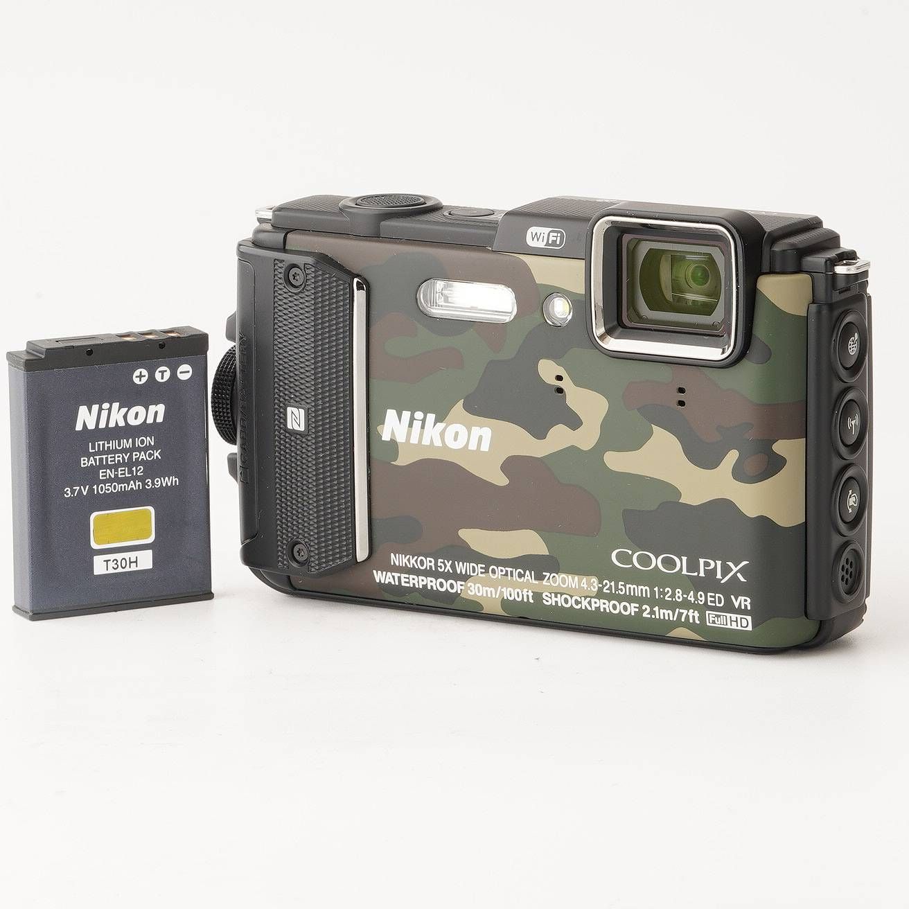 Nikon COOLPIX AW130 カモフラージュ ニコン Nikon COOLPIX AW130 カモフラージュグリーン 5x 光学ズーム