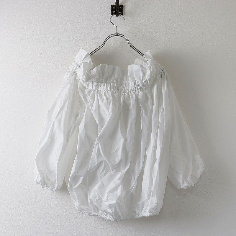 cygne シーニュ フリルギャザーオフショルブラウス Liliane