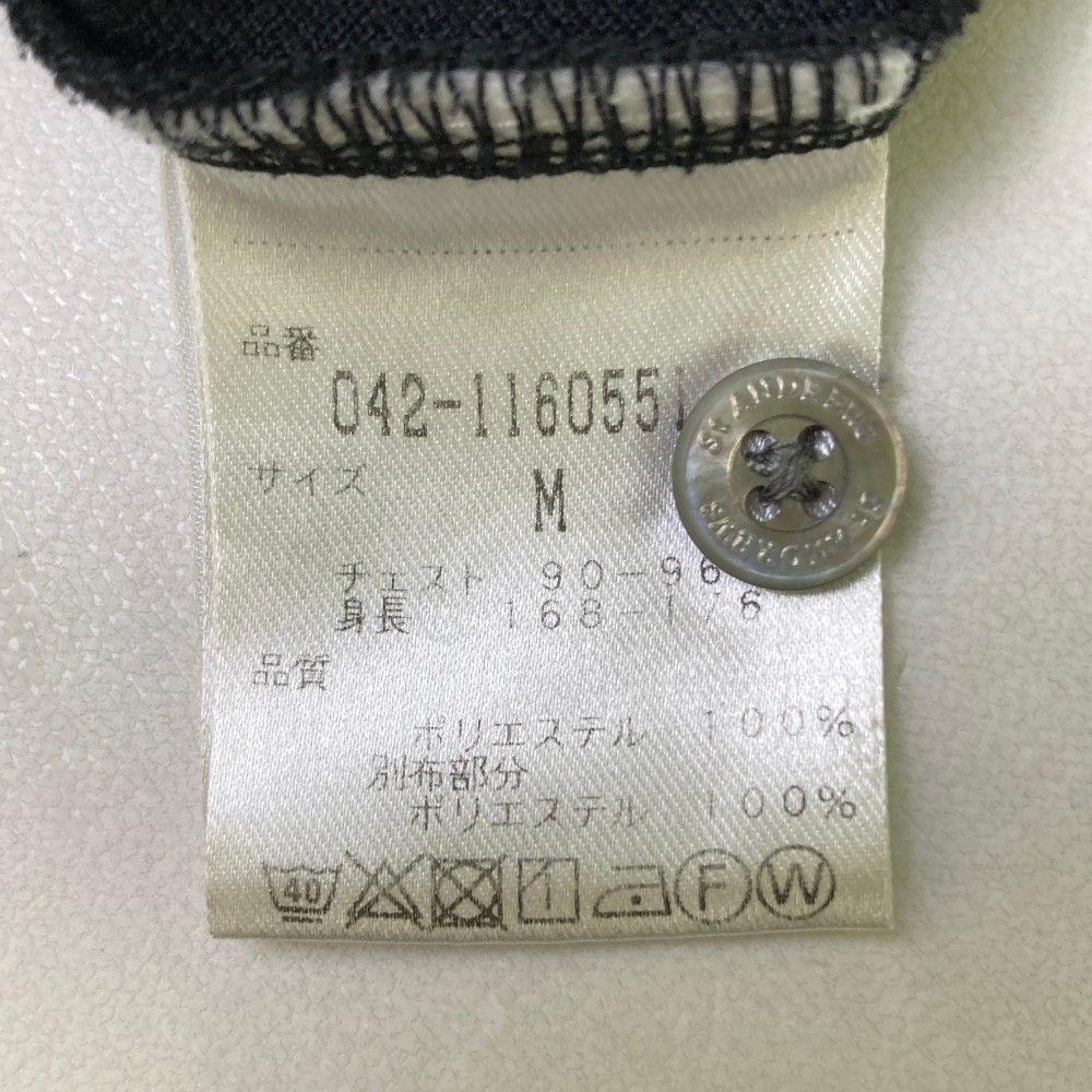 サイズ：M ST ANDREWS セントアンドリュース  半袖Tシャツ  ブラック系 [240101470332] ゴルフウェア メンズ ストスト サイズ：M ST ANDREWS セントアンドリュース 半袖Tシャツ