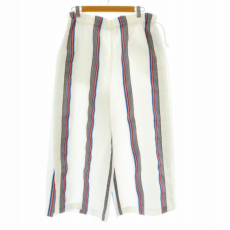 ミーイッセイミヤケ me ISSEY MIYAKE カラフルストライプウエスト  