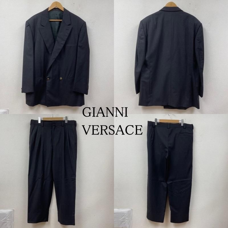 GIANNI VERSACE ジャンニヴェルサーチ スーツ ウール ダブル 2B メデューサ 金ボタン テーラード ジャケット セットアップ パンツ  スーツ - メルカリ